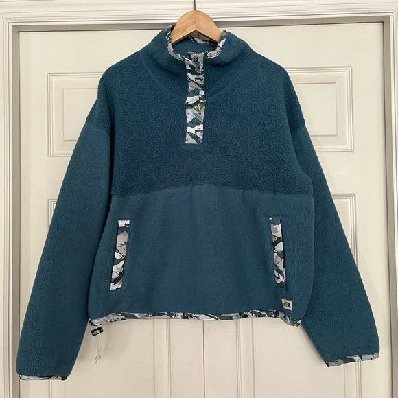 {The North Face} Liberty Cragmont Pullover Fleece in Teal - Women's Large - Picture 1 of 15